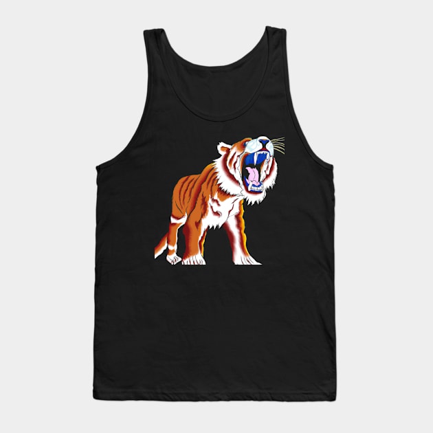 Saber-Toothed Tiger Tank Top by Imutobi